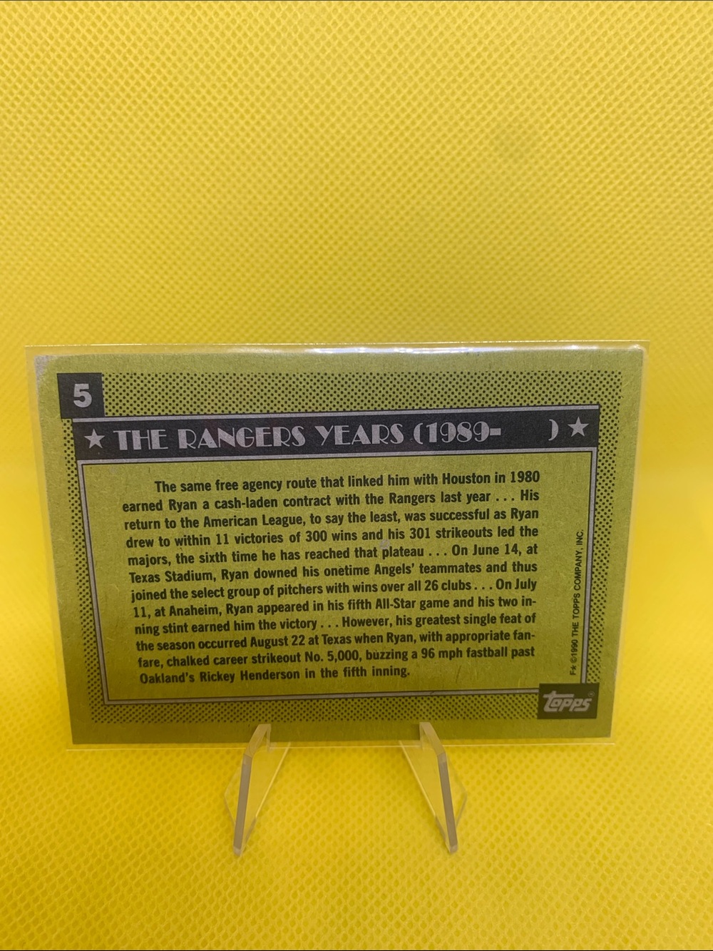 Nolan Ryan 5000 K's Baseball Card Set In Cases MLB Hall of Fame Pitching Legend! - Picture 9 of 9